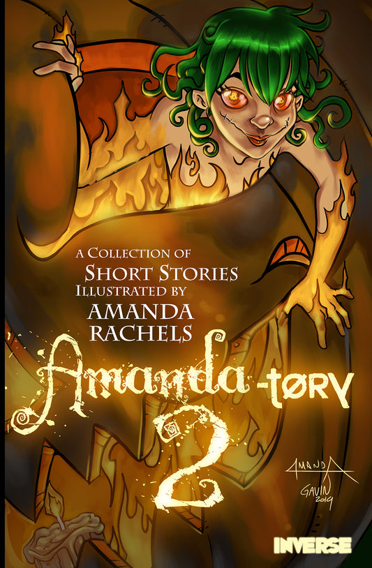 Cover art for Amandatory 2 comic anthology by Amanda Rachels with colors by Gavin Michelli