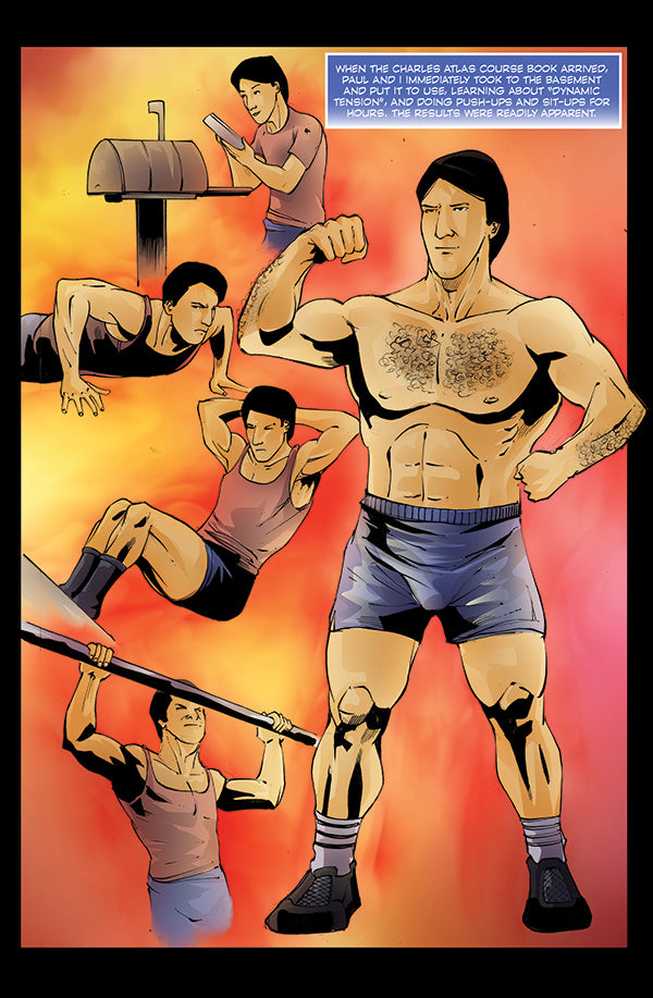 Bruno Sammartino Training Years in Wrestling Comic