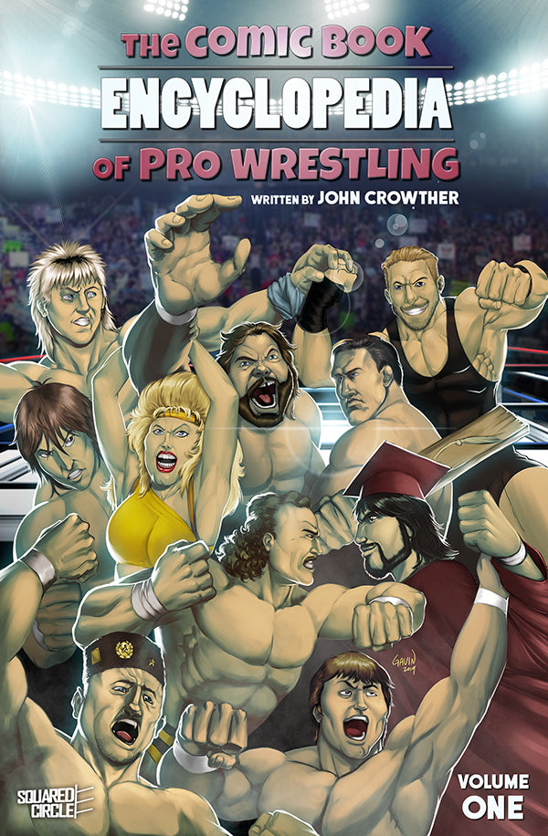 Gavin Michelli Cover Art for The Comic Book Encyclopedia of Pro Wrestling